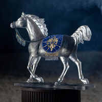 daum the majestic imperial horse sculpture large white