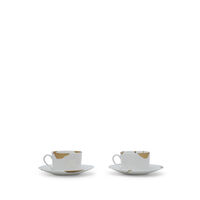Kintsugi Set Of 2 Assorted Breakfast Cups And Saucers, small