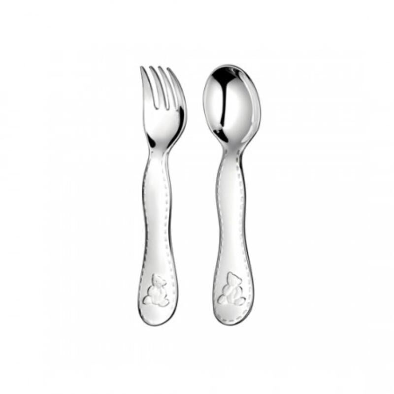 Charlie Bear Two-Piece Baby Flatware Set, large