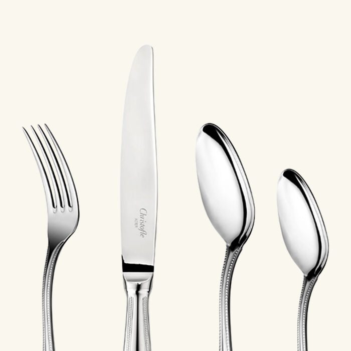 christofle la trousse 4 piece medium sized stainless steel individual set