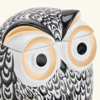 fornasetti civetta piumata jar grey