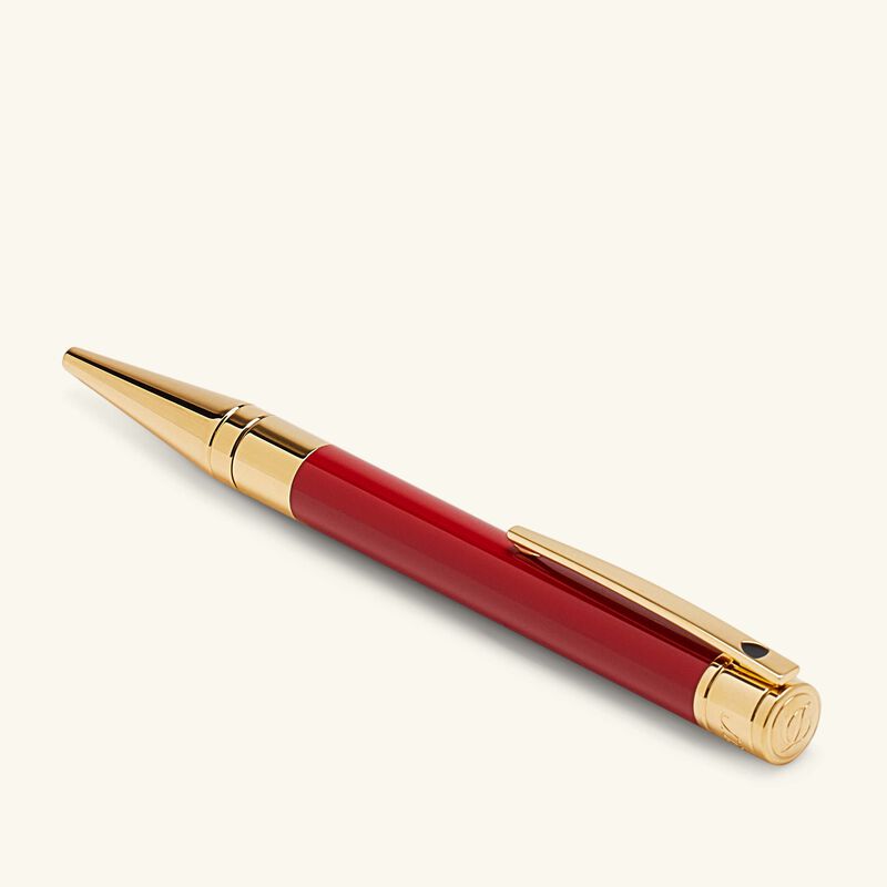 قلم حبر جاف (بولبوينت) دي-إنيشال أحمر اس تي دوبون قلم حبر جاف بولبوينت دي إنيشال أحمر