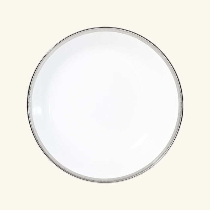 Maille Platine Serving Bowl White 24cm bernardaud maille platine serving bowl white 24cm