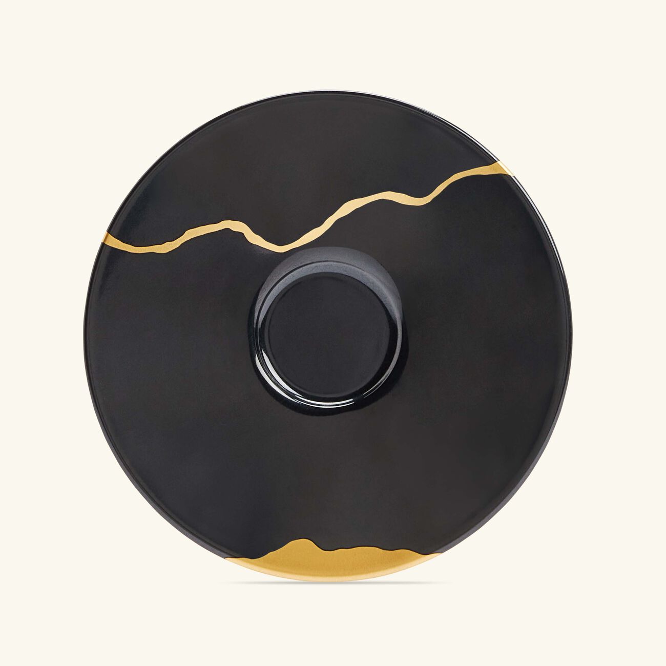 bernardaud kintsugi charbon espresso cup and saucer set of 2 black 2oz
