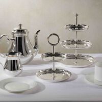 christofle vertigo cake stand silver plated