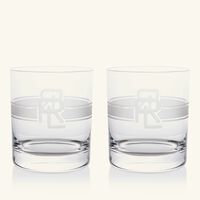 ralph lauren home ashton double old fashioned drinking glass clear set of 2