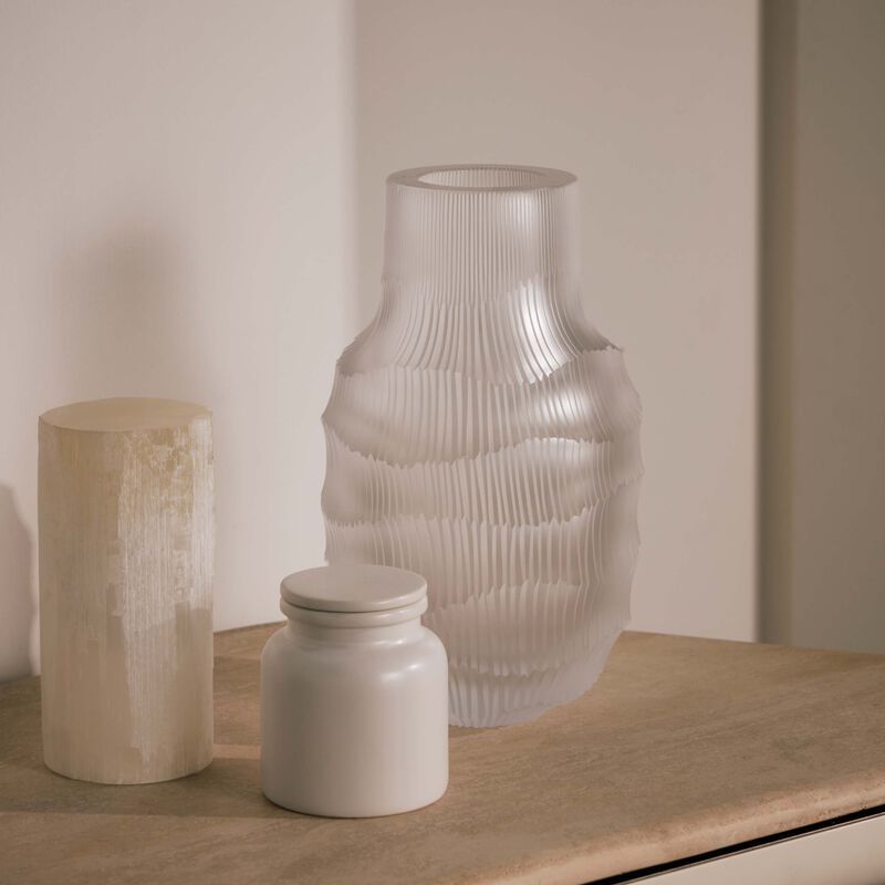 Heroine REI Vase Round Large Clear ruckl heroine rei vase round large clear