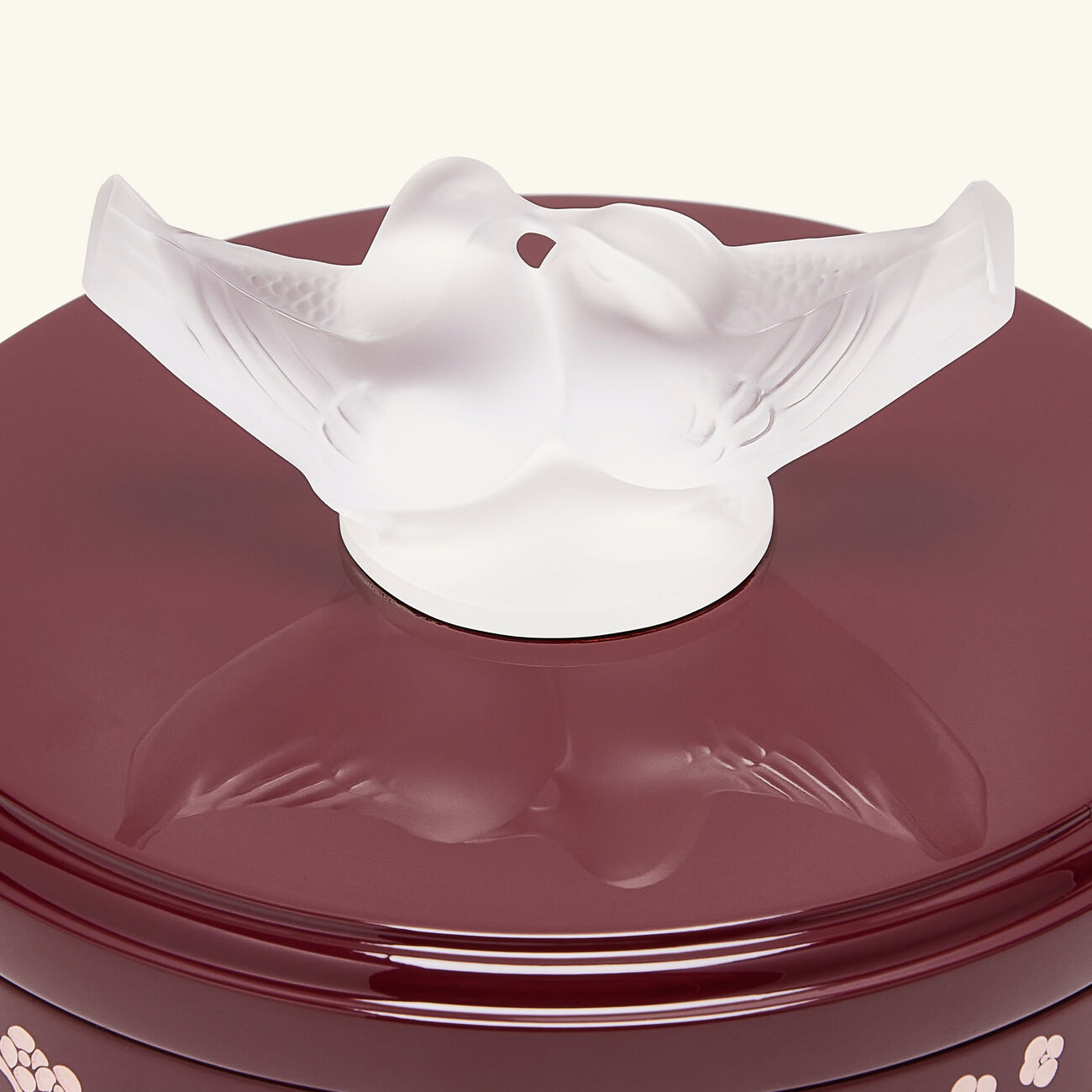 lalique fleurs de cerisier box burgundy