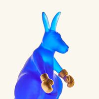 daum kangourou wally figurine medium blue