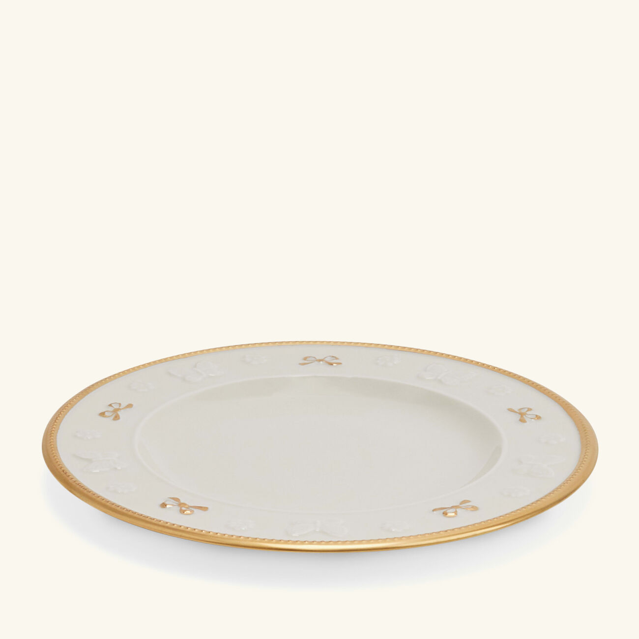 villari butterfly dessert plate round white 21cm