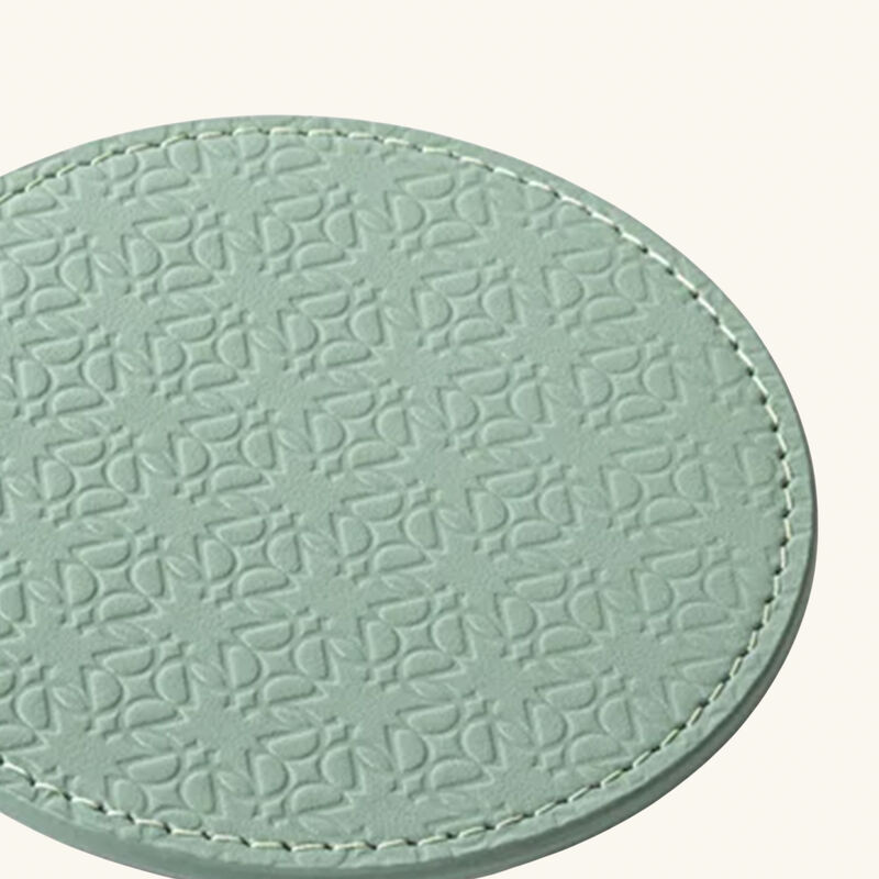 Elie Saab Monogram Coaster Agata Green Set of 2 giobagnara elie saab monogram coaster agata green set of 2