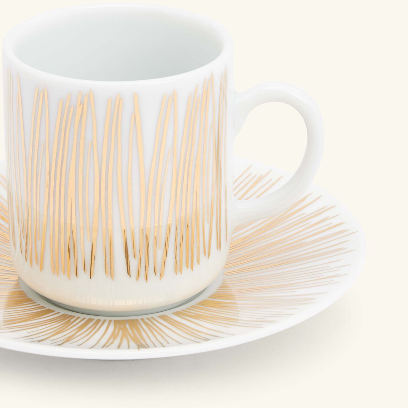 Tamrah by Razan Alazzouni Stripes Top Coffee Cup & Saucer Gold Set of 2 silsal tamrah by razan alazzouni stripes top coffee cup saucer gold set of 2