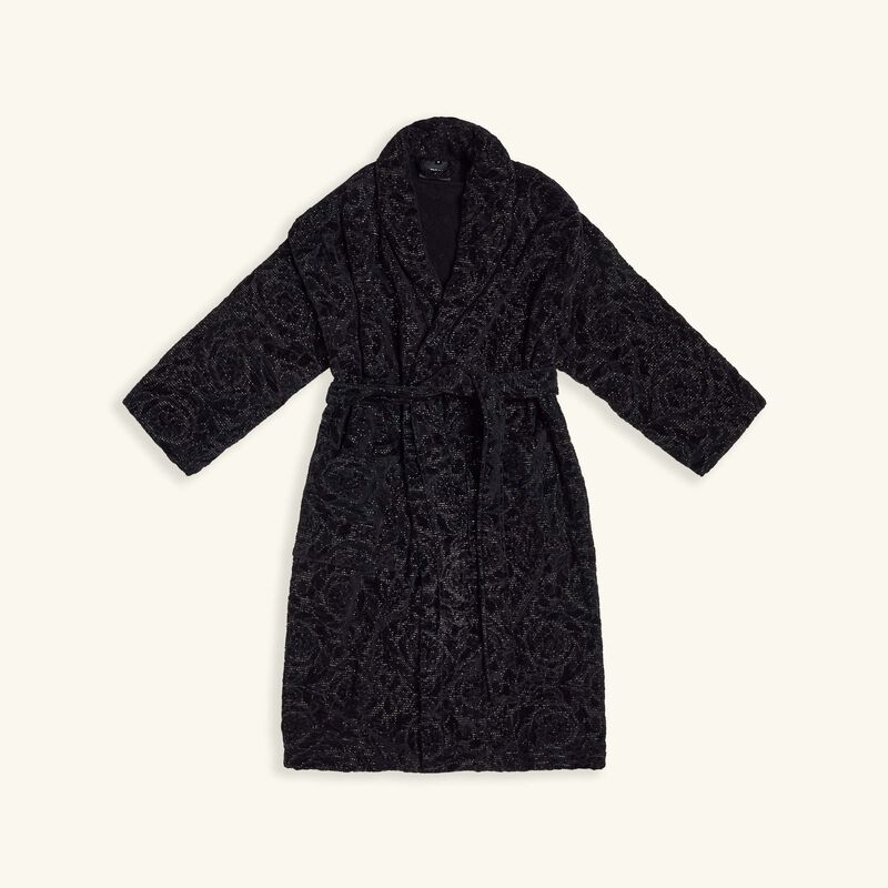 versace barocco bath robe large black