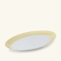 christofle malmaison riviera serving platter oval yellow 38 cm