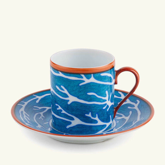 pinto paris lagon coffee cup saucer blue