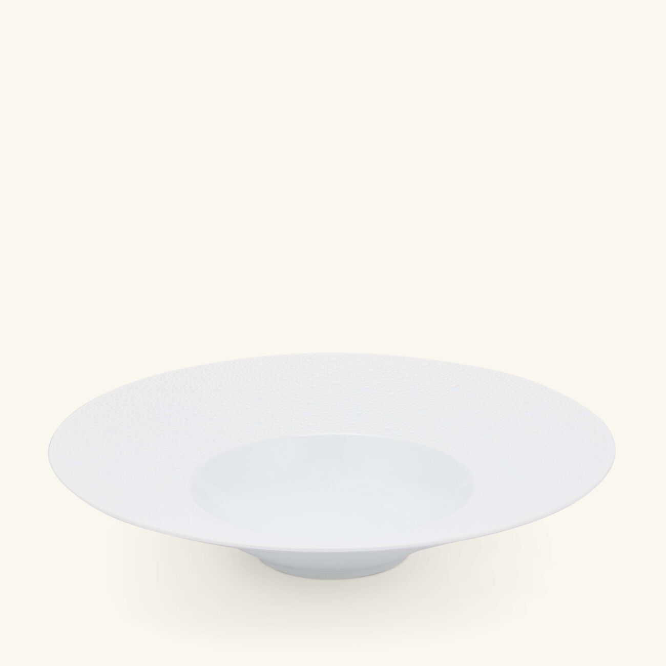 bernardaud ecume soup plate round white 27cm