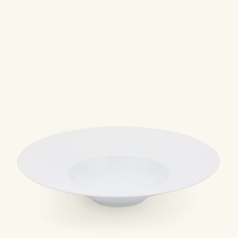 bernardaud ecume soup plate round white 27cm