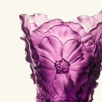 daum camellia vase large purple