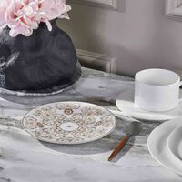 versace medusa gala dinner plate round white 18cm
