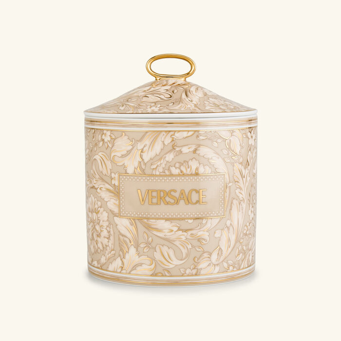 versace barocco storage box beige