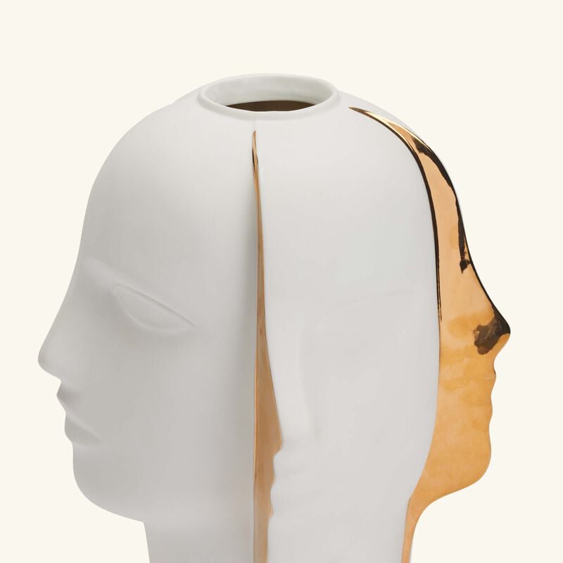 Atlas Split Vase Medium White jonathan adler atlas split vase medium white
