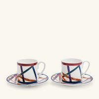 missoni home nastri coffee cup saucer pattern set of 2