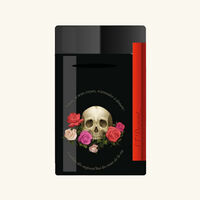 st dupont minijet memento mori lighter black