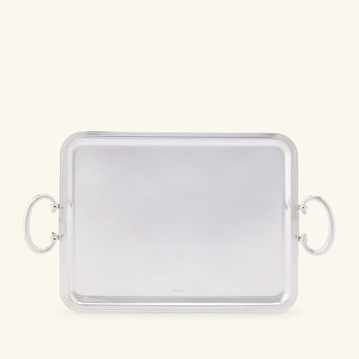 christofle albi serving tray rectangular large silver plated