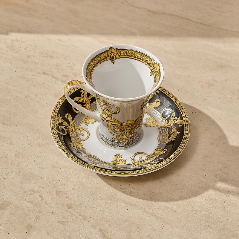 Prestige Gala Coffee Cup & Saucer White versace prestige gala coffee cup saucer white