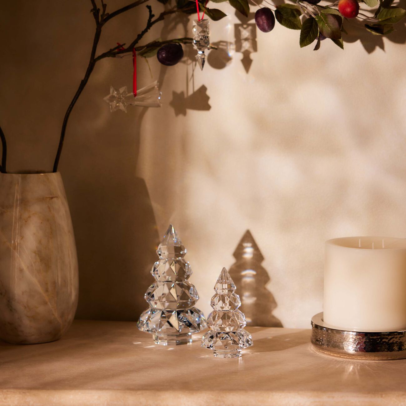 baccarat no l louxor tree ornament mini clear