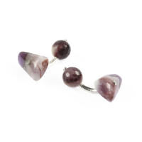 Cufflinks Amethyst Mookaite Silver With Box Cufflinks Amethyst Mookaite Silver With Box, small