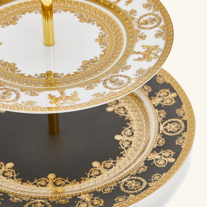 versace i love baroque etagere cake stand black