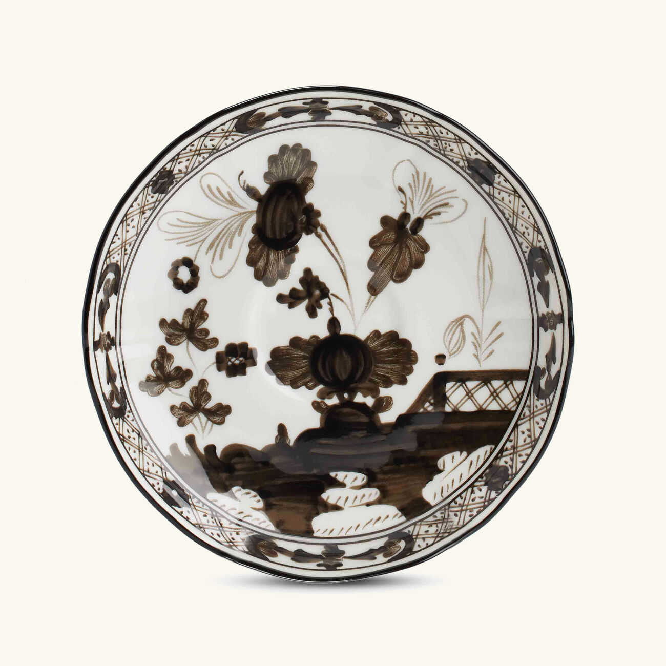 ginori 1735 antico doccia coffee saucer black