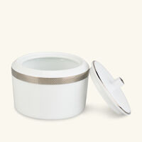 Maille Platine Sugar Bowl White bernardaud maille platine sugar bowl white