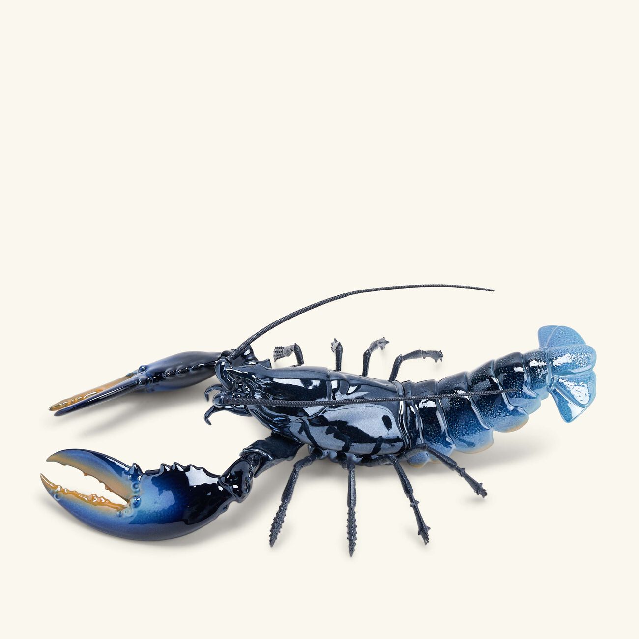 lladro lobster sculpture large blue