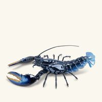 lladro lobster sculpture large blue