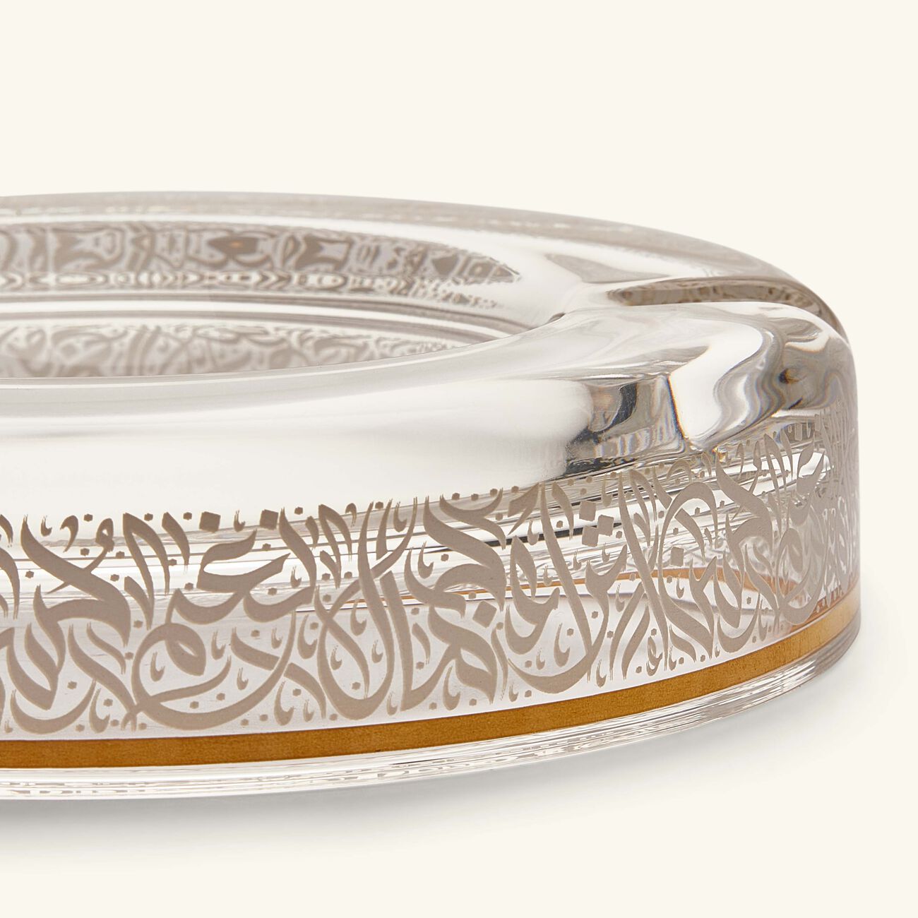 dimlaj nagham ashtray round small gold