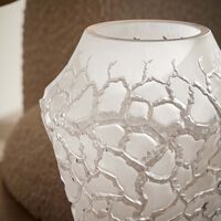 lalique terramineral caldera vase round small clear