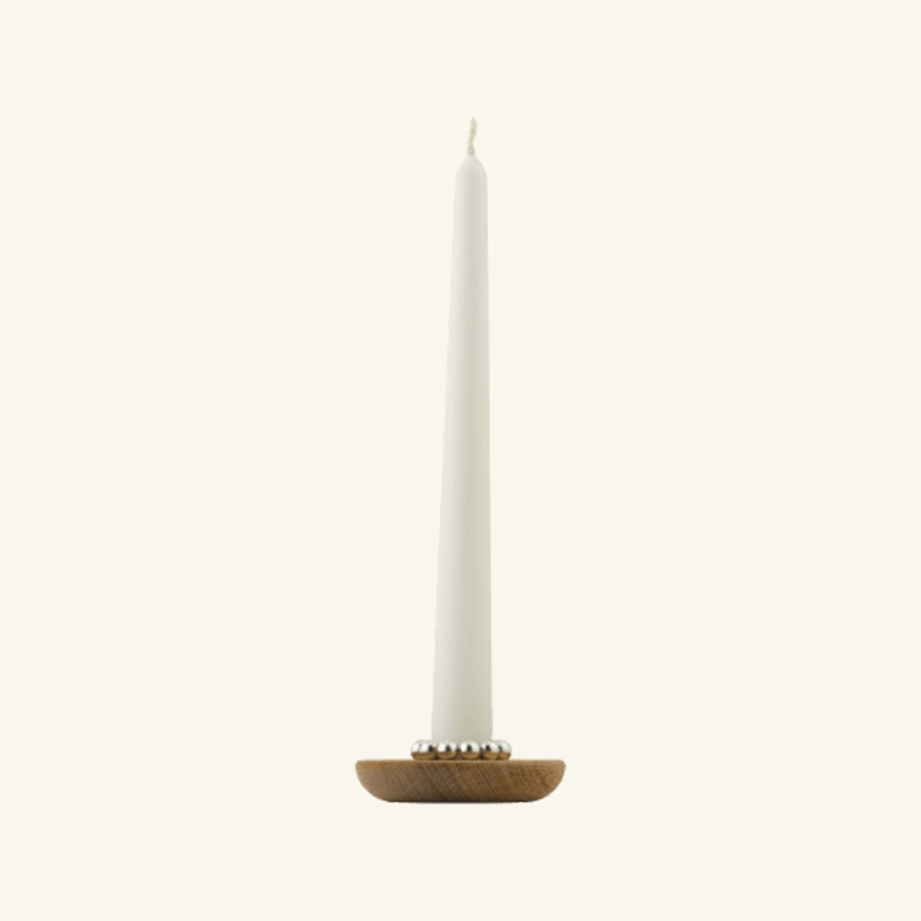 christofle perles candle holder oak
