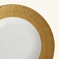 bernardaud ecume soup plate round gold 22cm