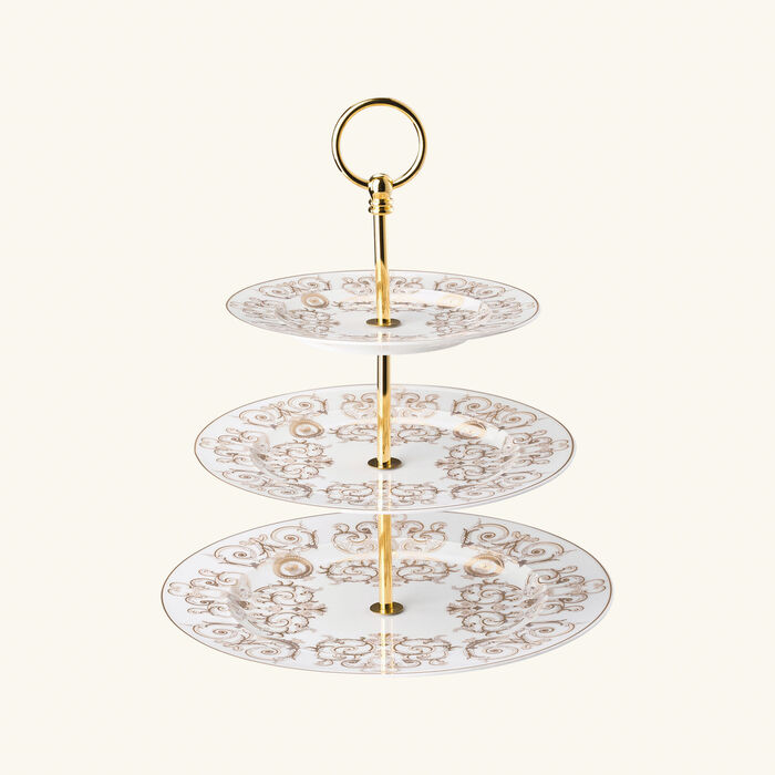 versace medusa gala etagere cake stand white