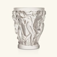 lalique bacchantes vase medium clear
