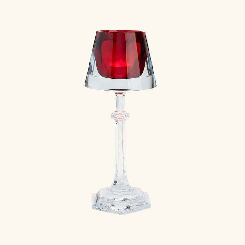 baccarat harcourt my fire candle holder red