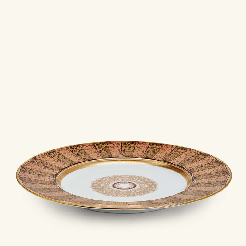 bernardaud eventail service plate round gold 31cm