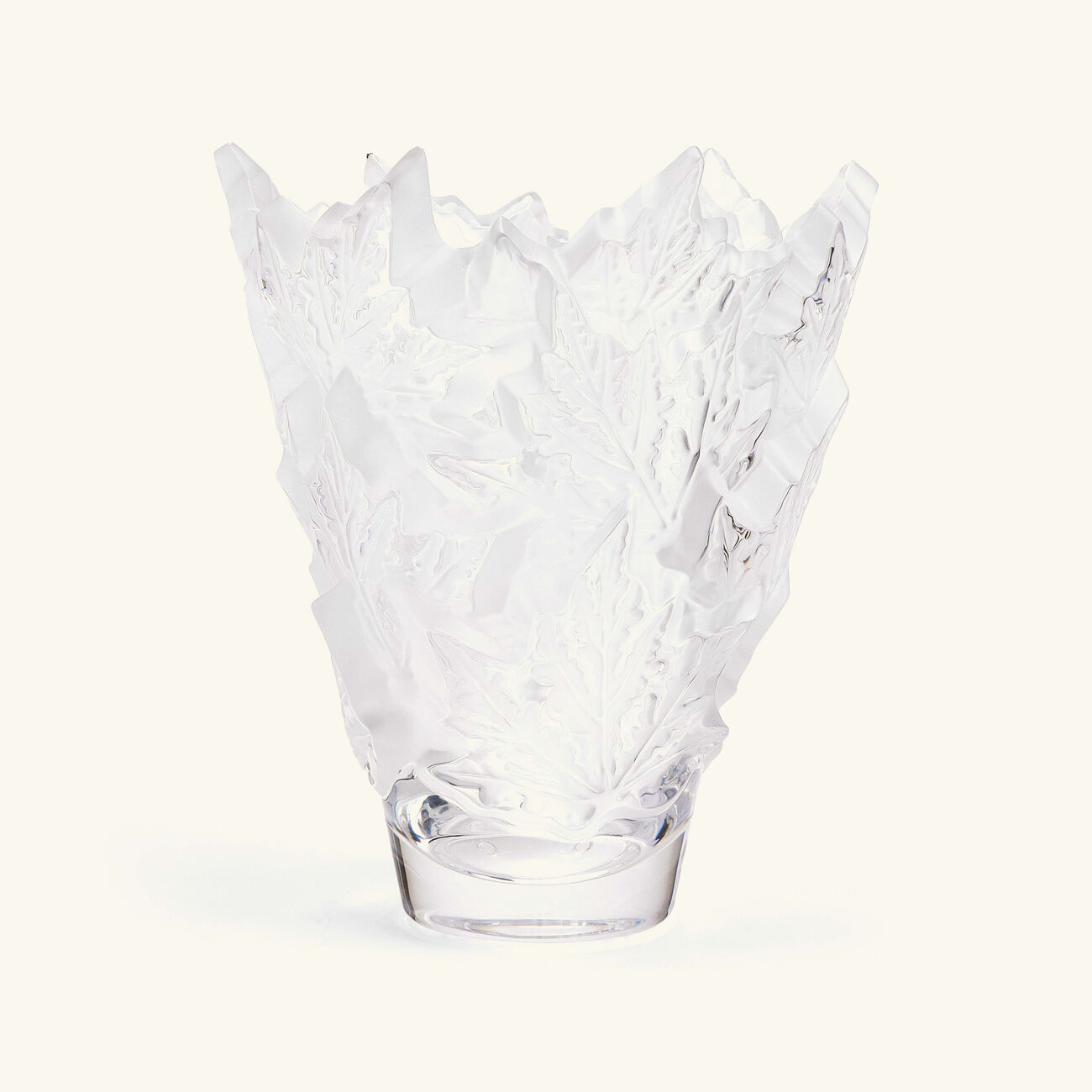 lalique champs lys es vase medium clear