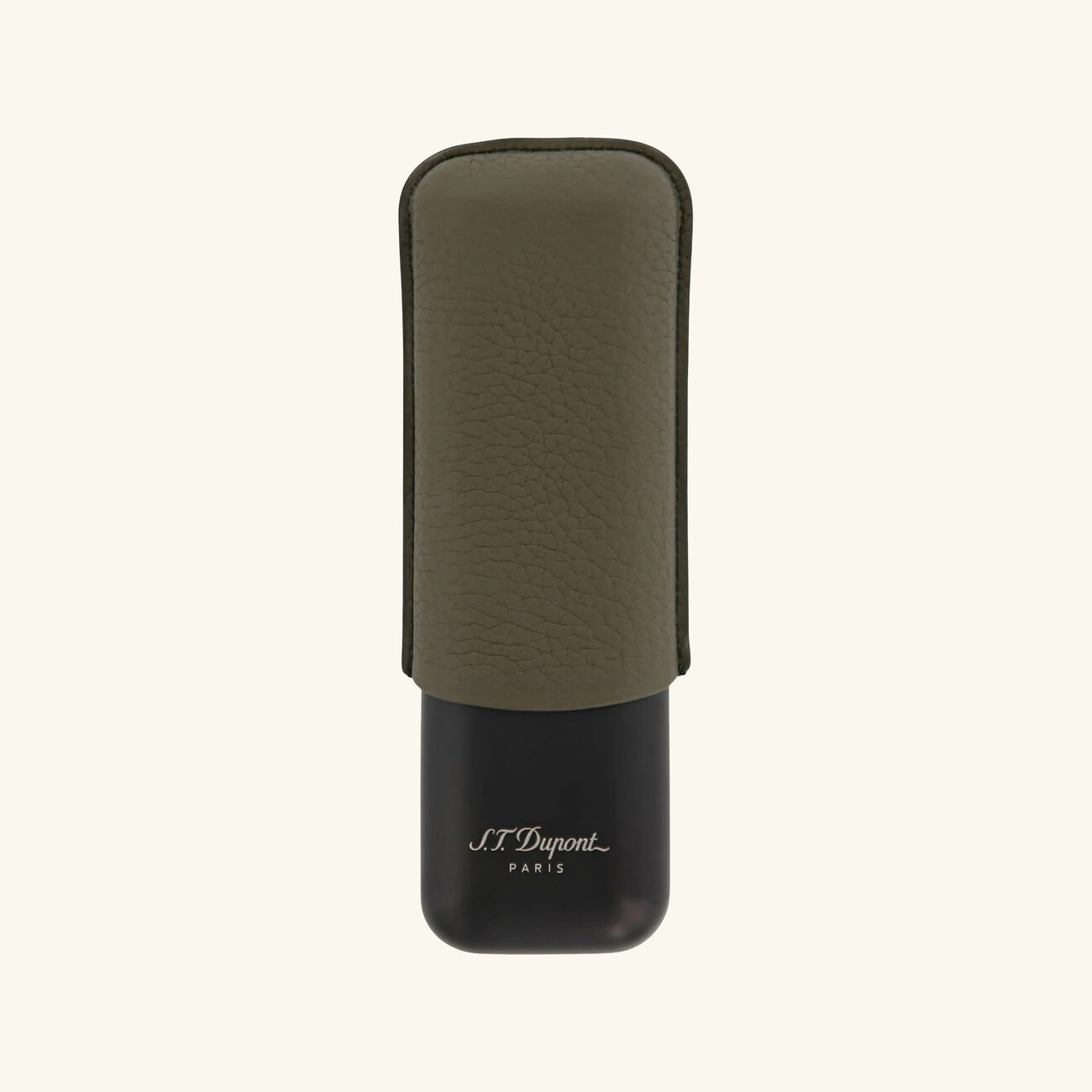 st dupont double cigar case brown