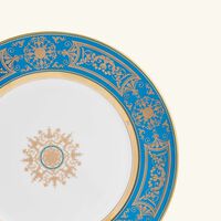 bernardaud aux rois dinner plate round blue 26cm
