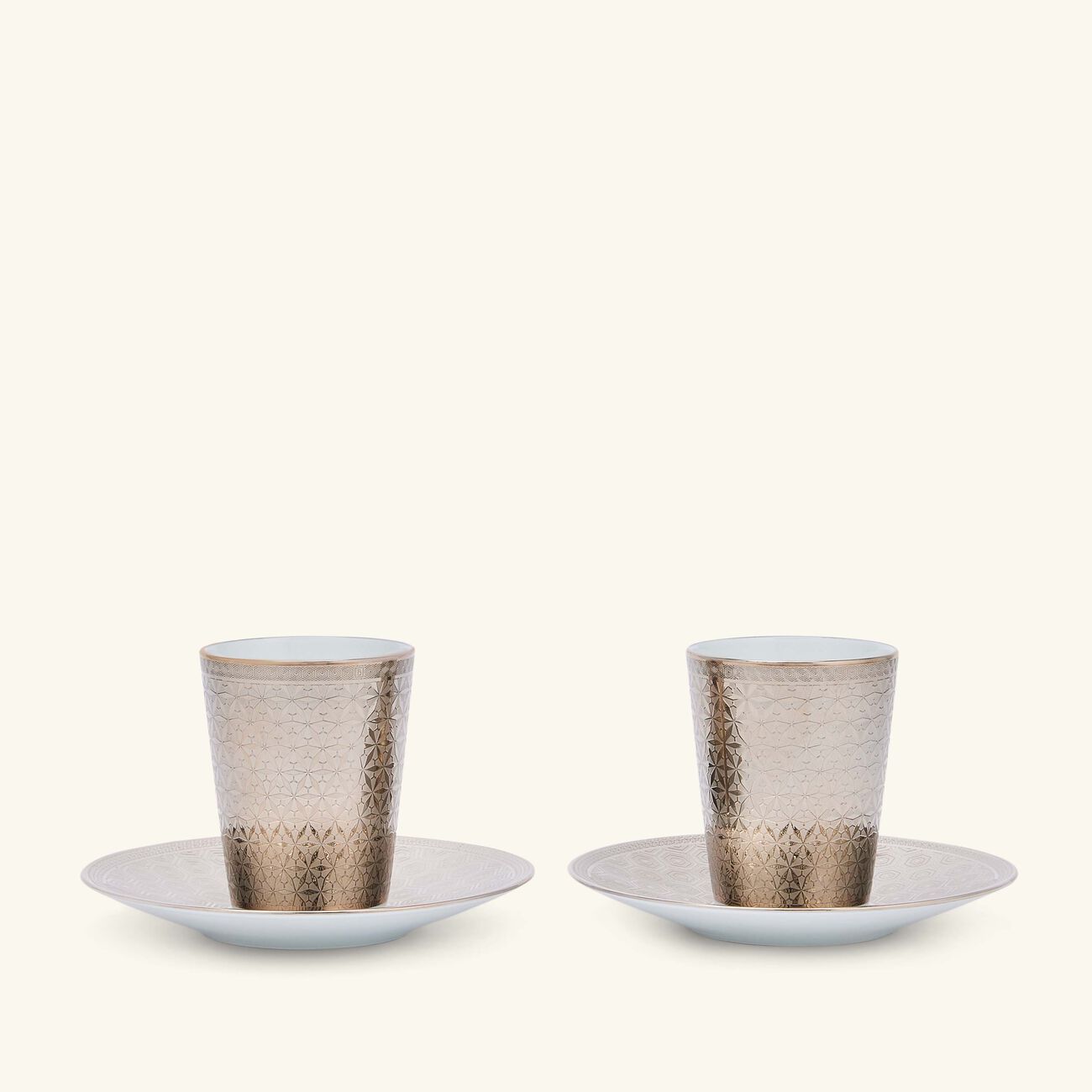 Divine Coffee Cup & Saucer Silver Set Of 2 bernardaud divine coffee cup saucer silver set of 2