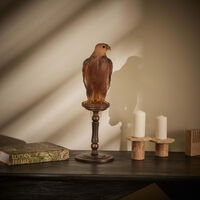 daum faucon gerfaut sculpture extra large brown limited edition