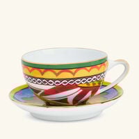 dolce gabbana casa carretto tea set pattern